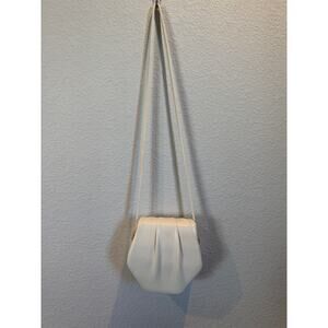 VTG Ande 1960s Structured Crossbody Leather Bag in Cream